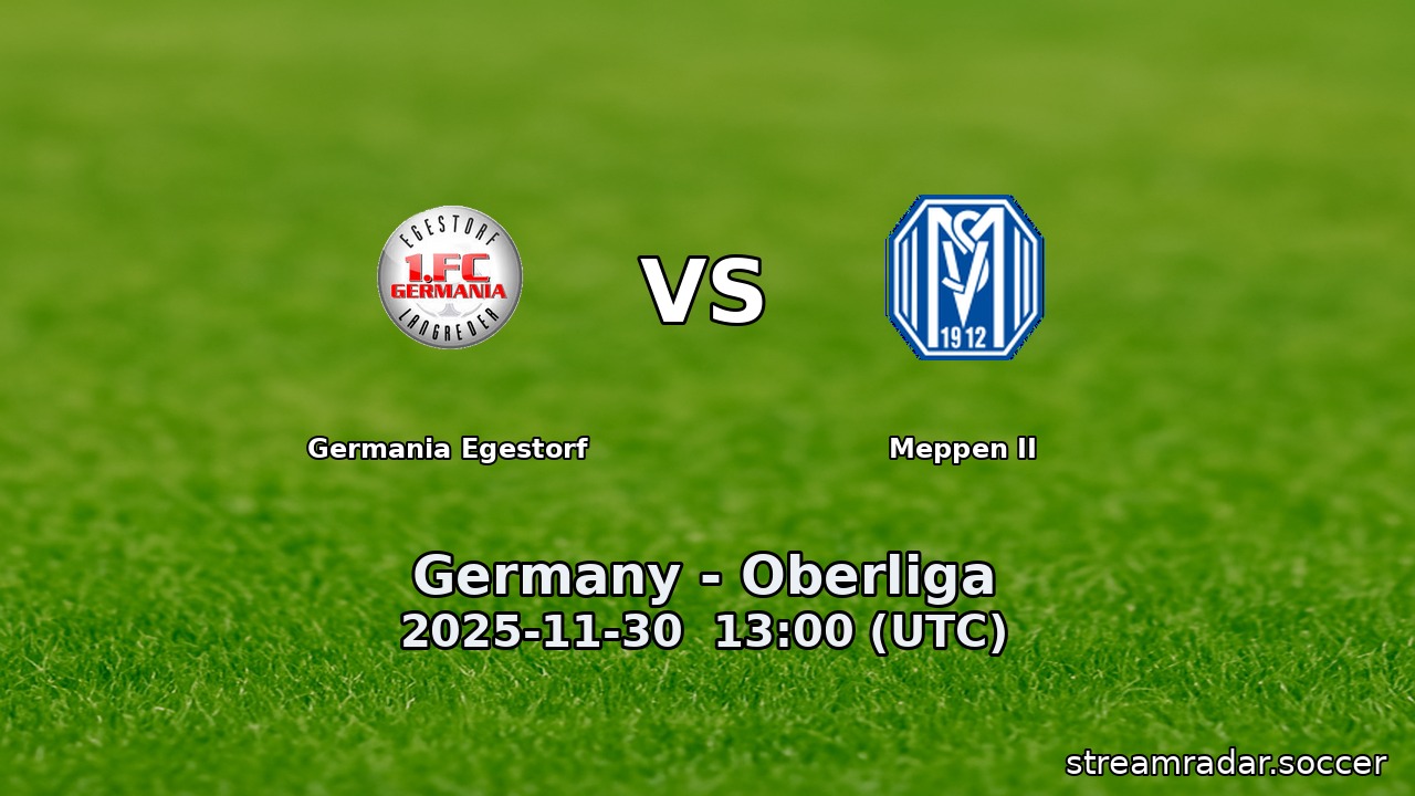 Germania Egestorf vs Meppen II