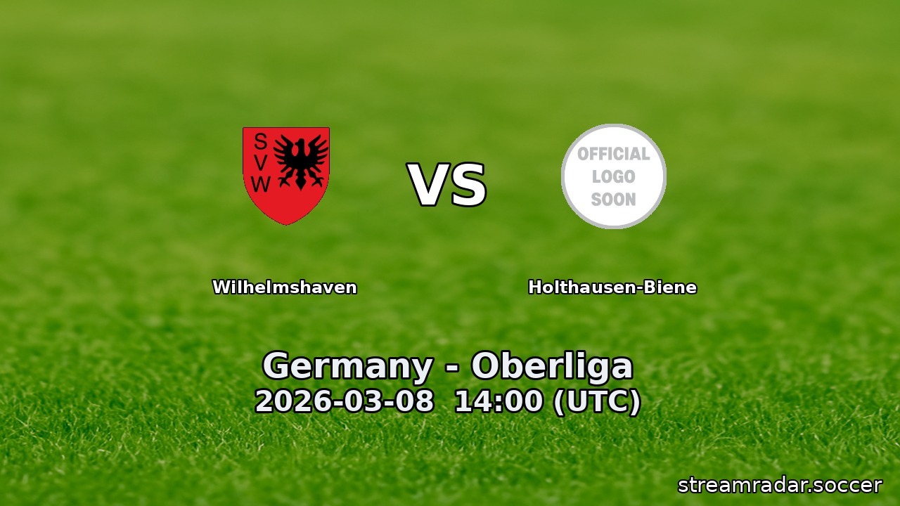 Wilhelmshaven vs Holthausen-Biene