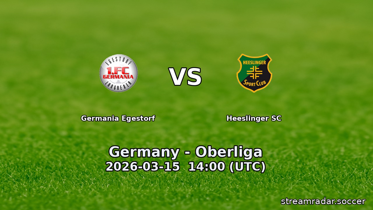 Germania Egestorf vs Heeslinger SC