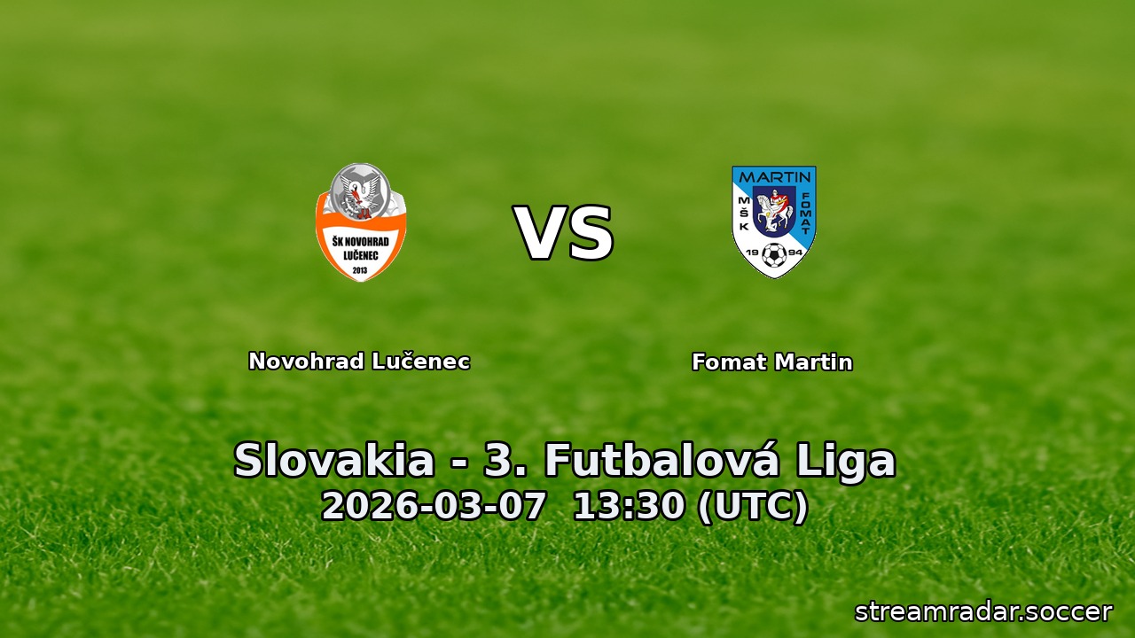 Novohrad Lučenec vs Fomat Martin