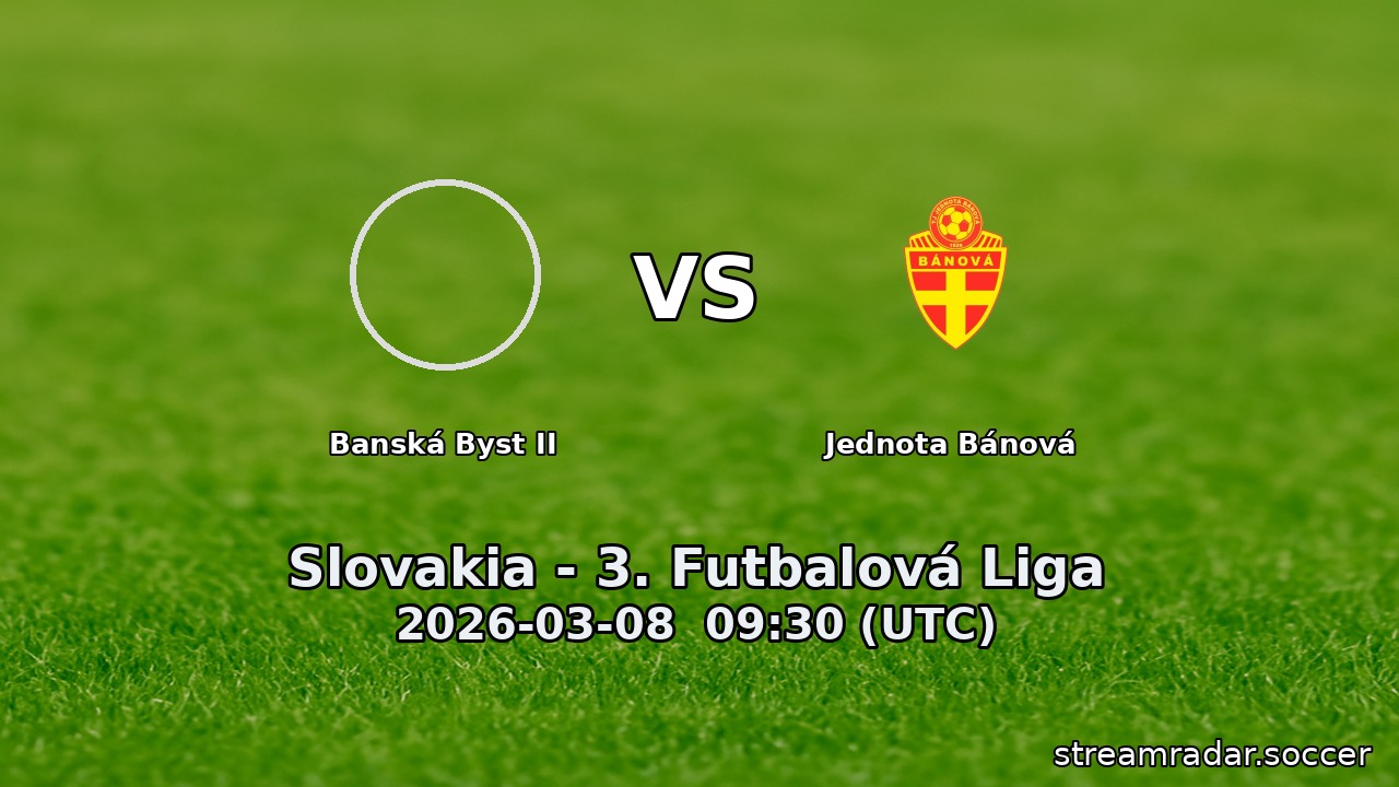 Banská Byst II vs Jednota Bánová