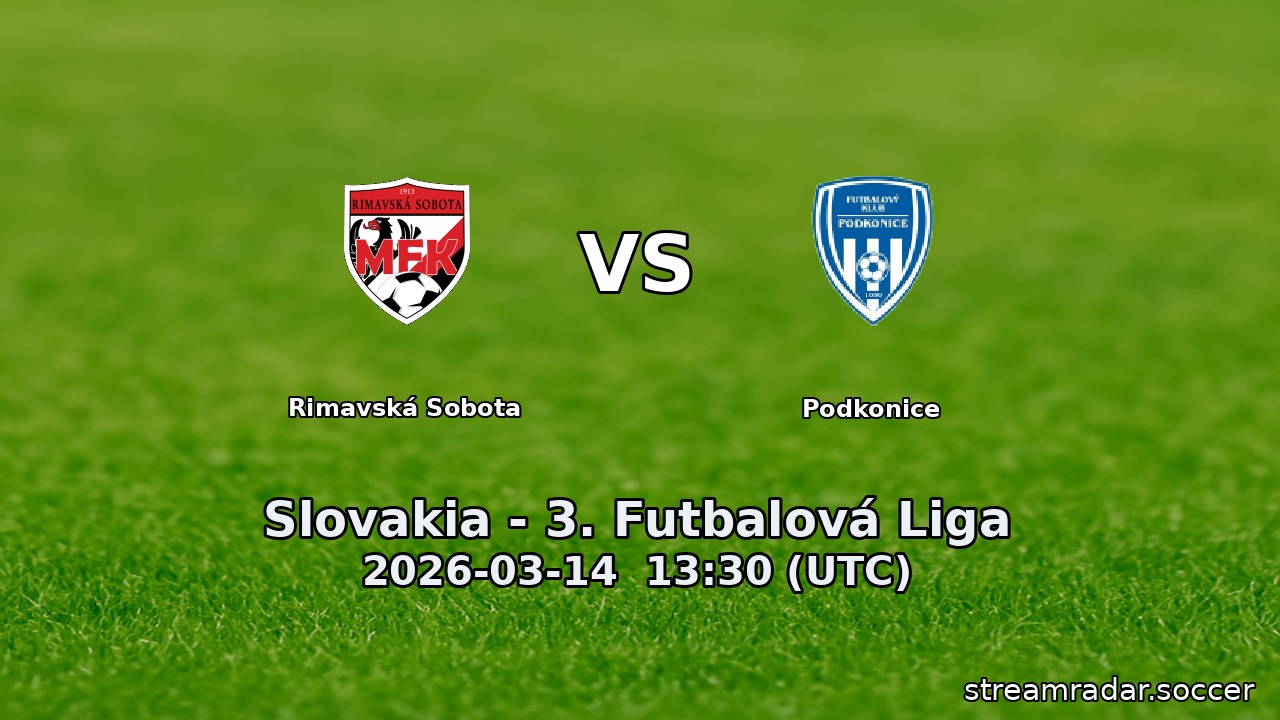 Rimavská Sobota vs Podkonice