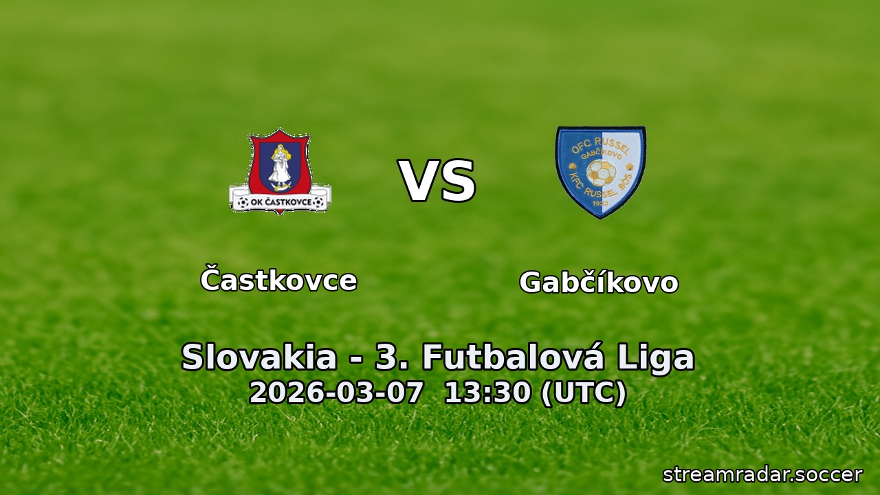 Častkovce vs Gabčíkovo