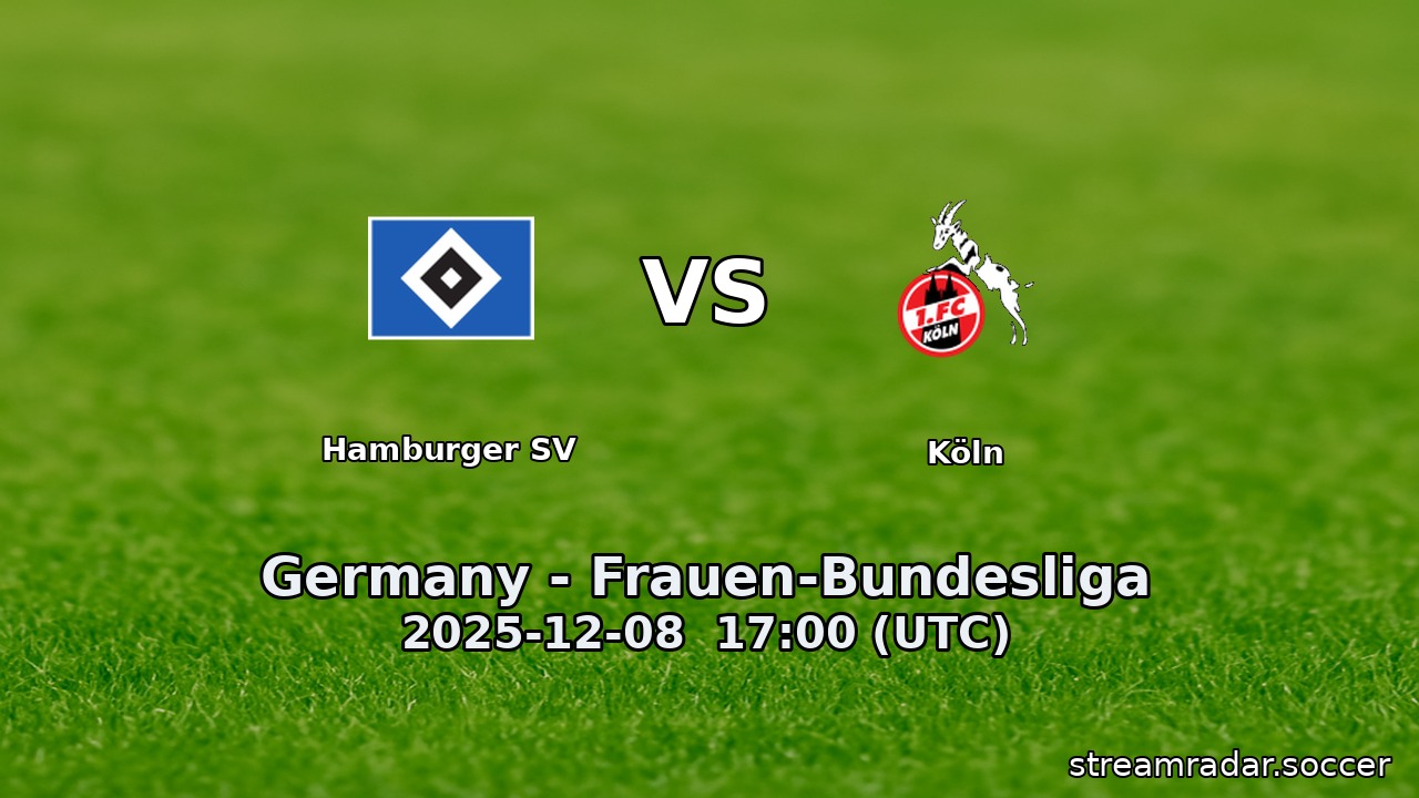 Hamburger SV vs Köln
