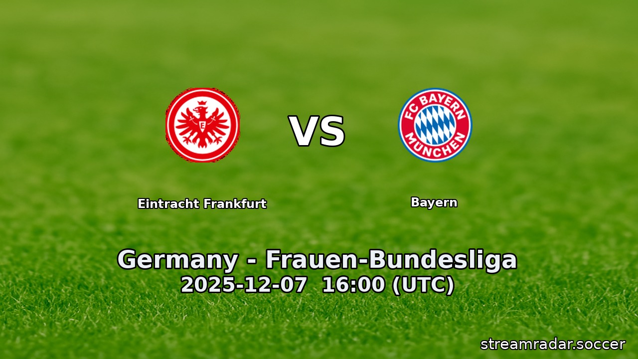 Eintracht Frankfurt vs Bayern