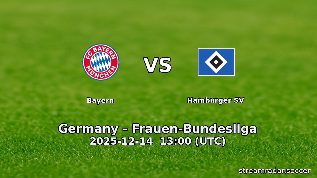 Bayern vs Hamburger SV