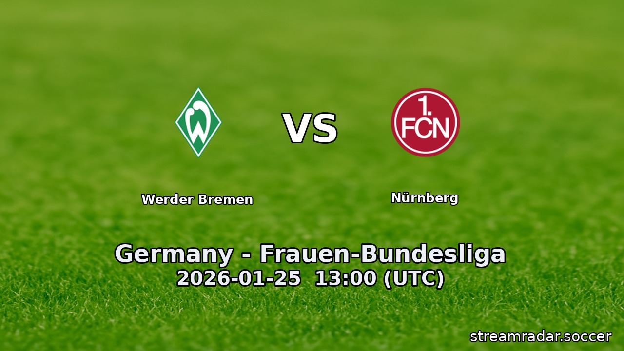 Werder Bremen vs Nürnberg