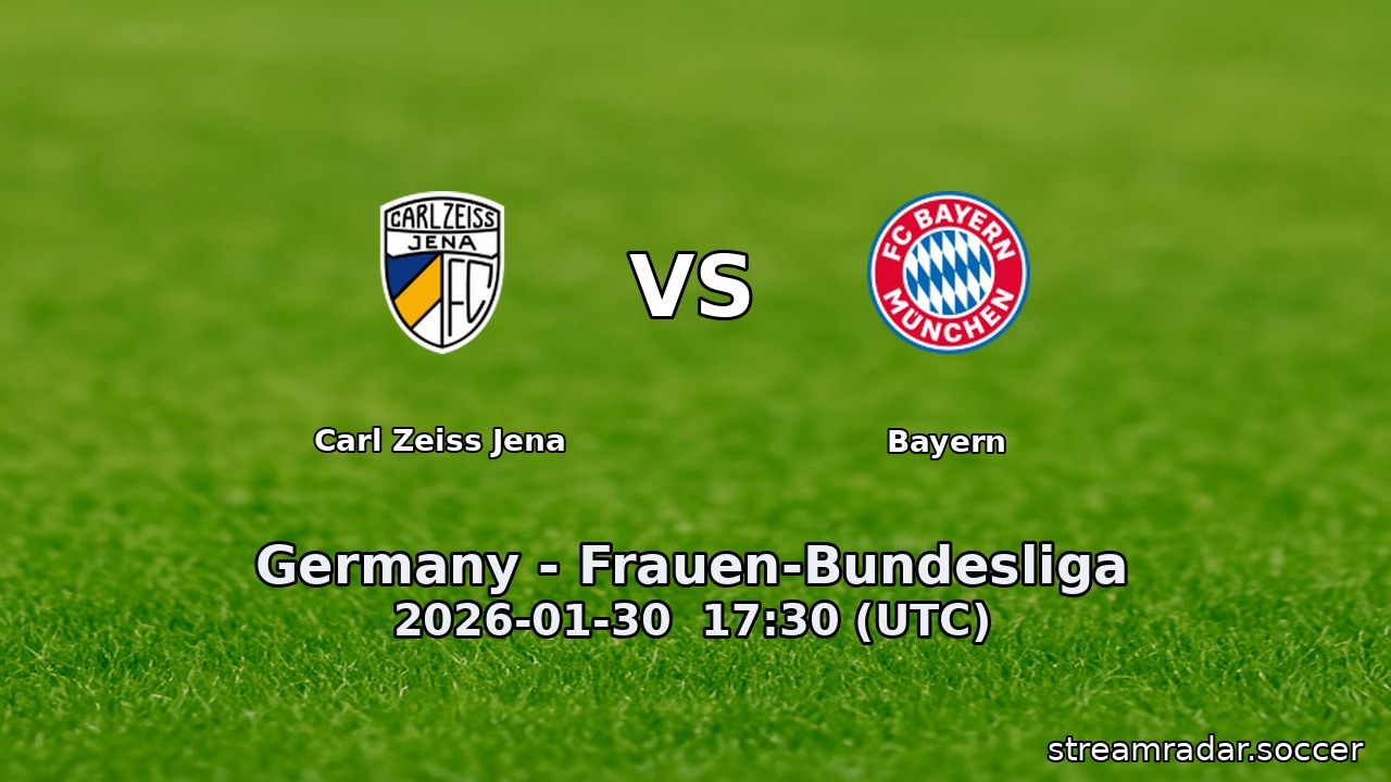 Carl Zeiss Jena vs Bayern