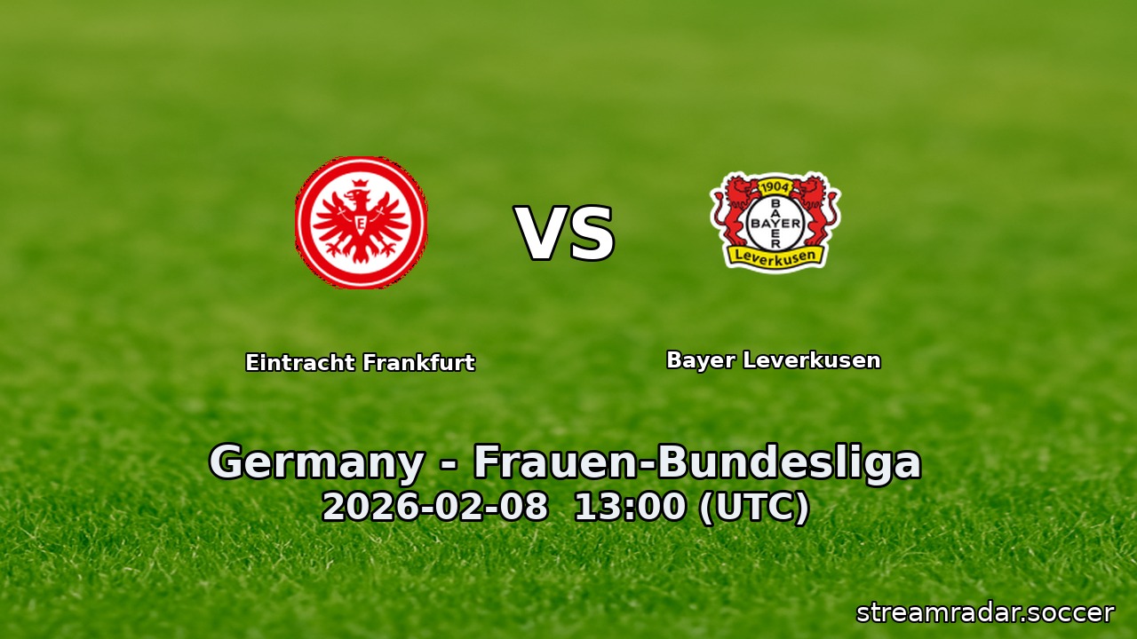 Eintracht Frankfurt vs Bayer Leverkusen