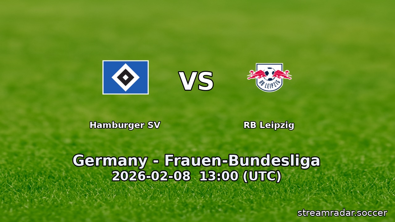 Hamburger SV vs RB Leipzig