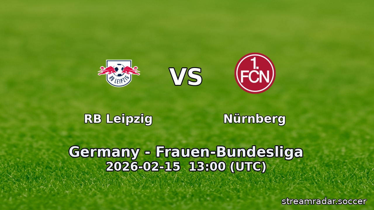 RB Leipzig vs Nürnberg