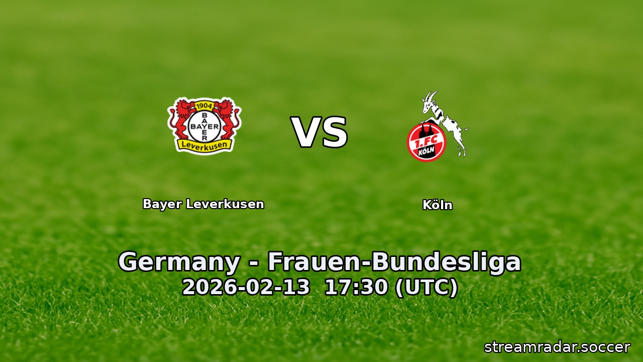 Bayer Leverkusen vs Köln