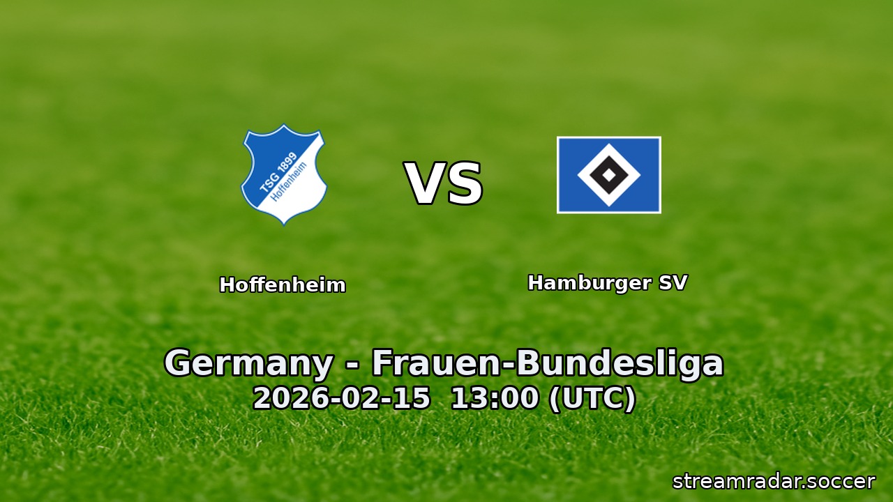 Hoffenheim vs Hamburger SV