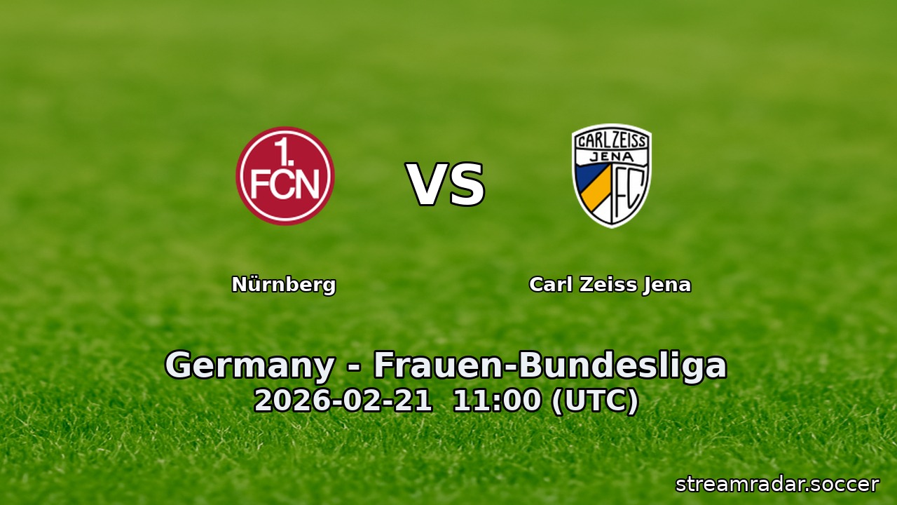 Nürnberg vs Carl Zeiss Jena