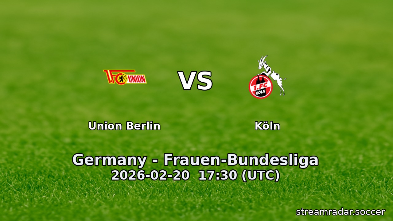 Union Berlin vs Köln