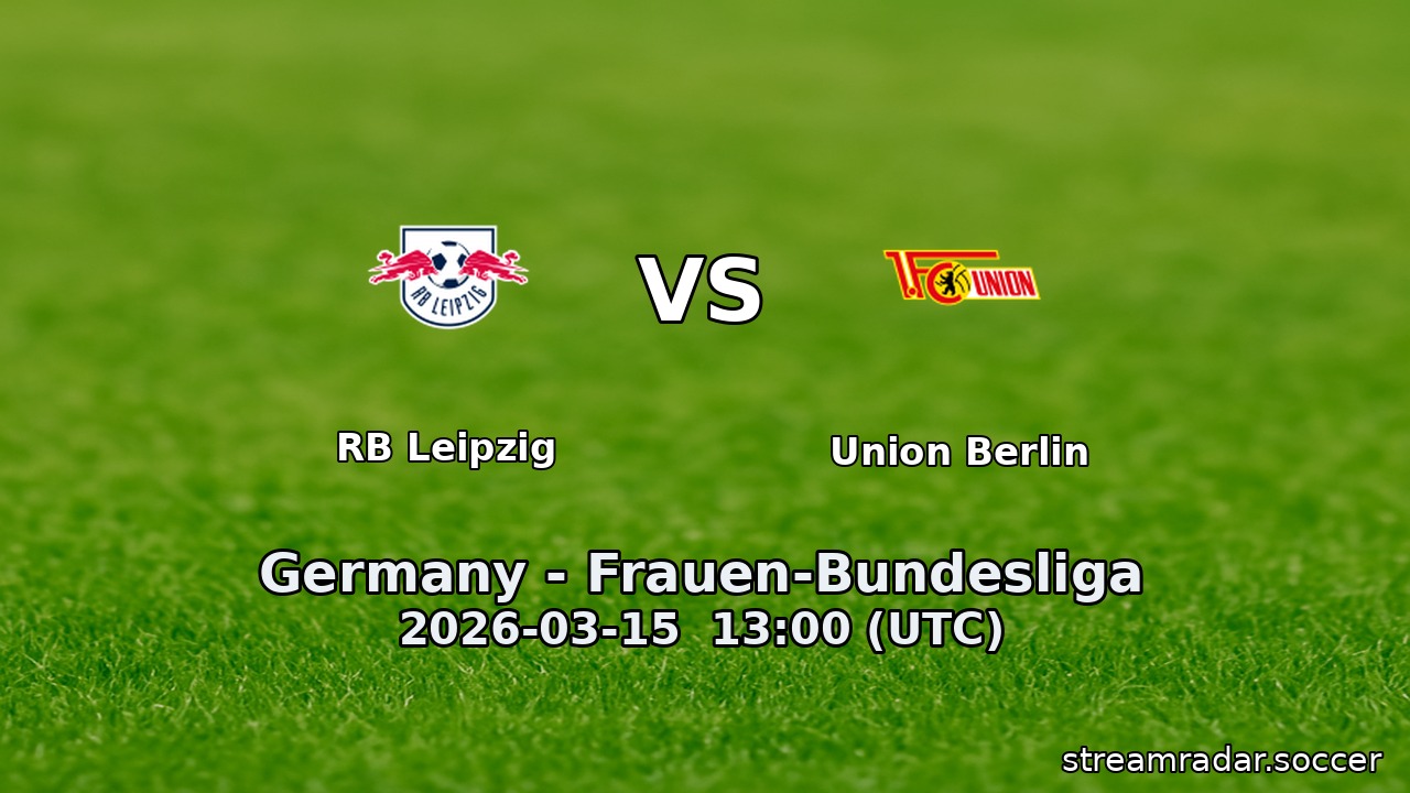 RB Leipzig vs Union Berlin