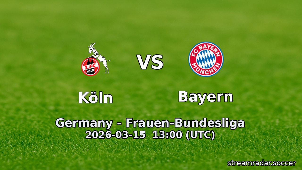 Köln vs Bayern