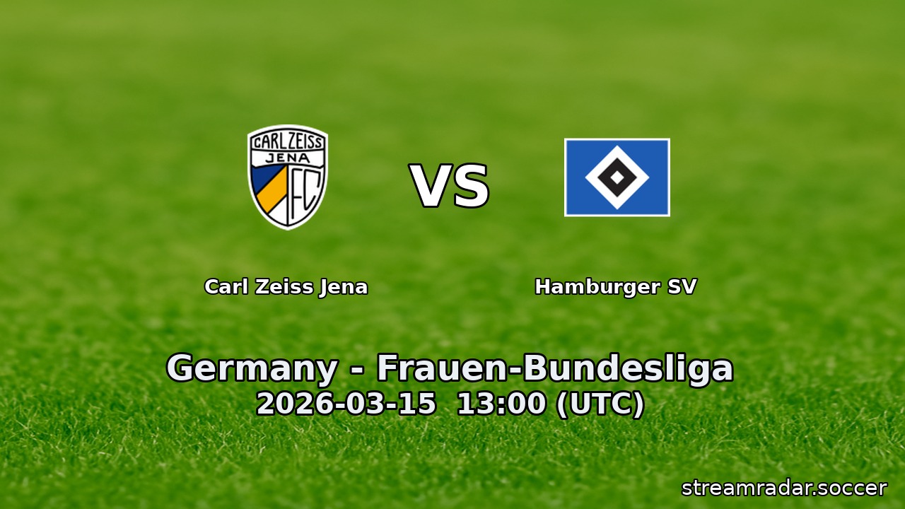 Carl Zeiss Jena vs Hamburger SV