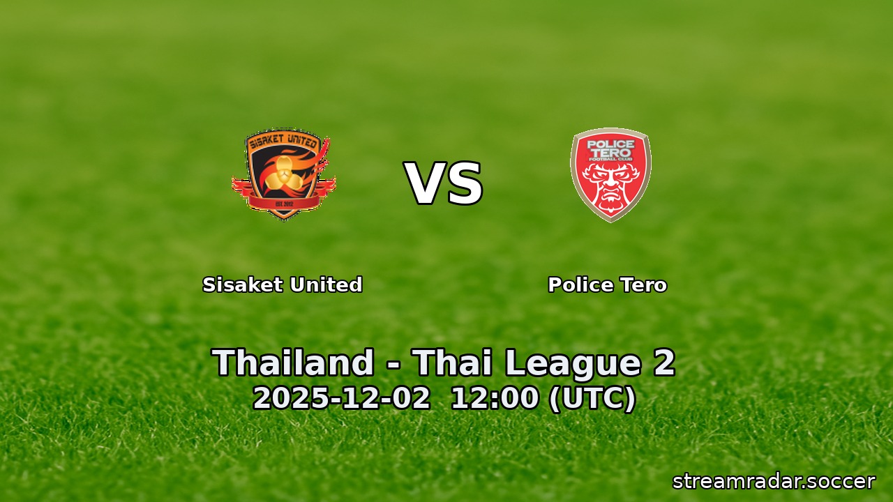 Sisaket United vs Police Tero