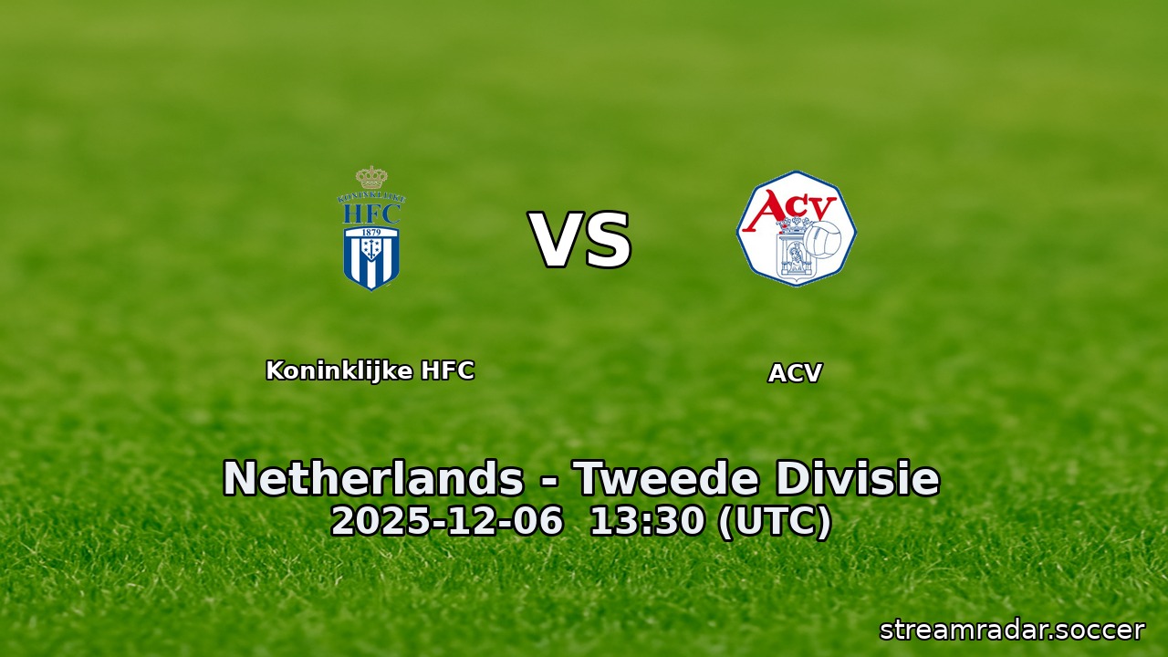 Koninklijke HFC vs ACV