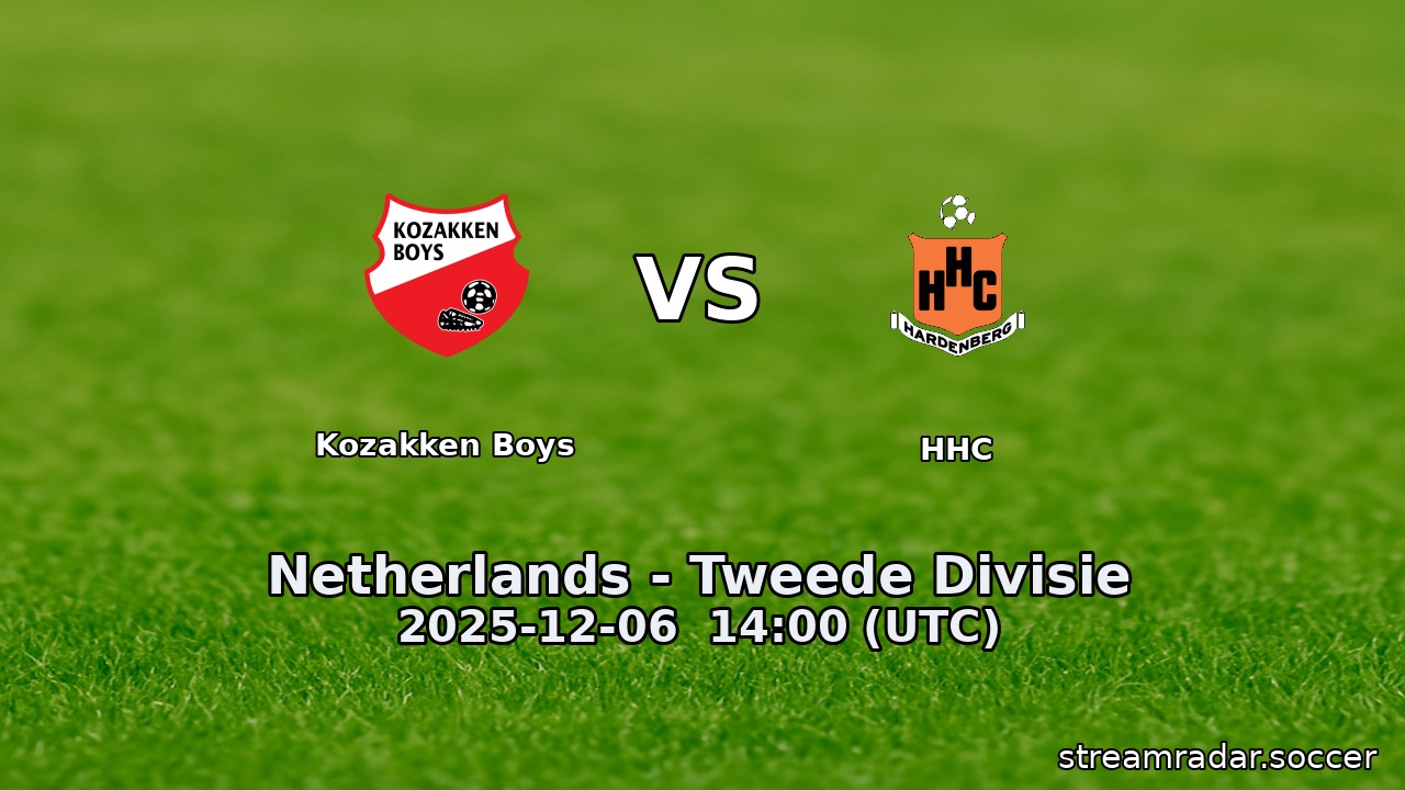 Kozakken Boys vs HHC