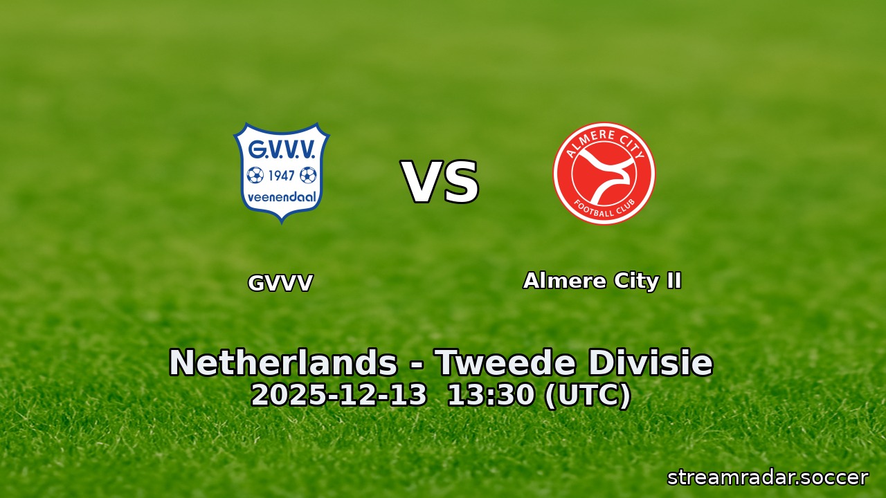 GVVV vs Almere City II