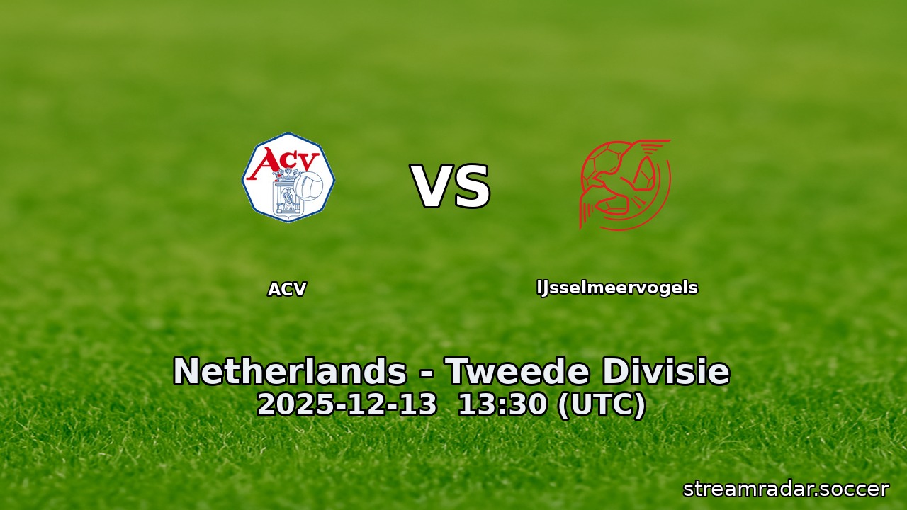 ACV vs IJsselmeervogels