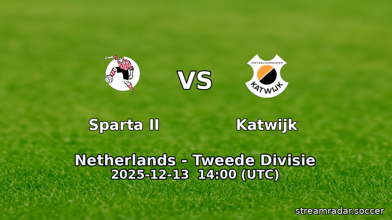 Sparta II vs Katwijk