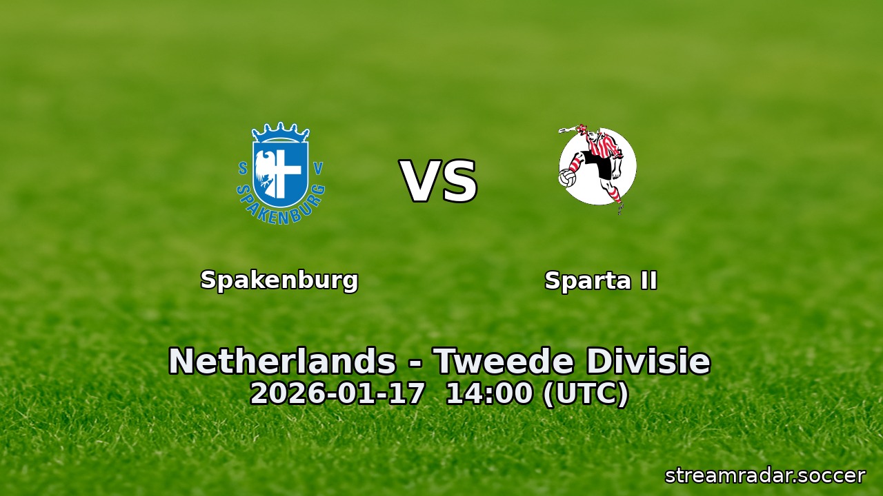 Spakenburg vs Sparta II