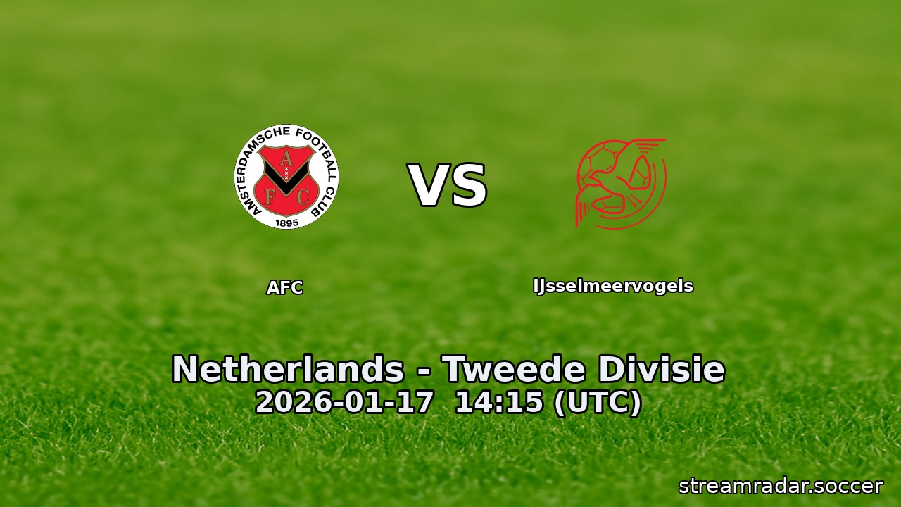 AFC vs IJsselmeervogels