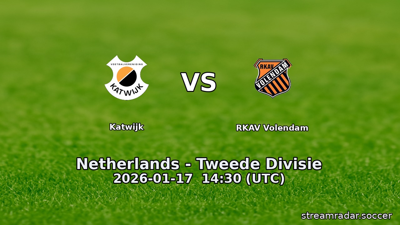 Katwijk vs RKAV Volendam