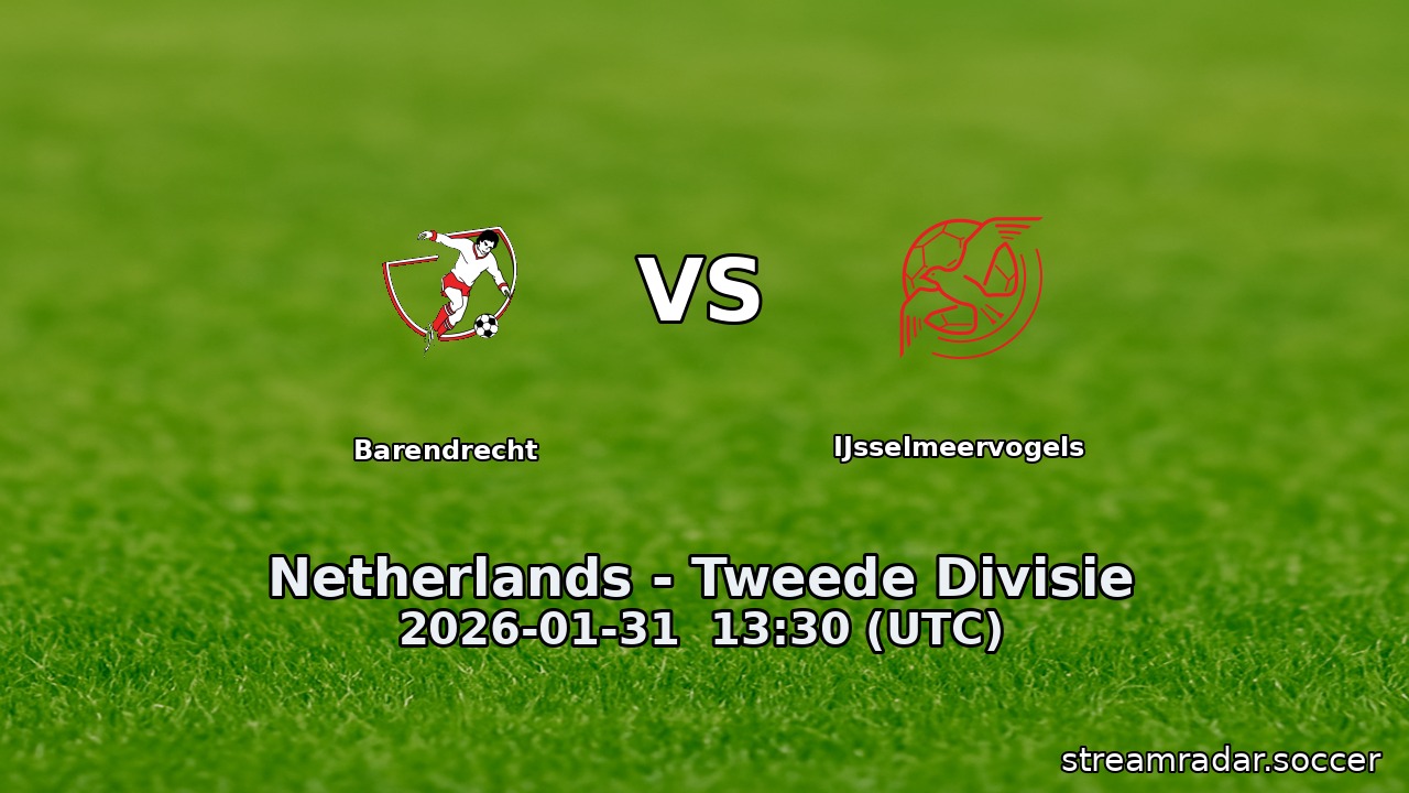 Barendrecht vs IJsselmeervogels