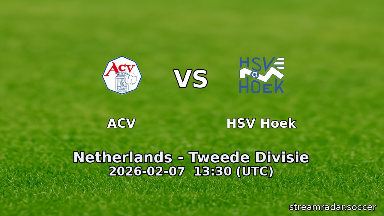 ACV vs HSV Hoek