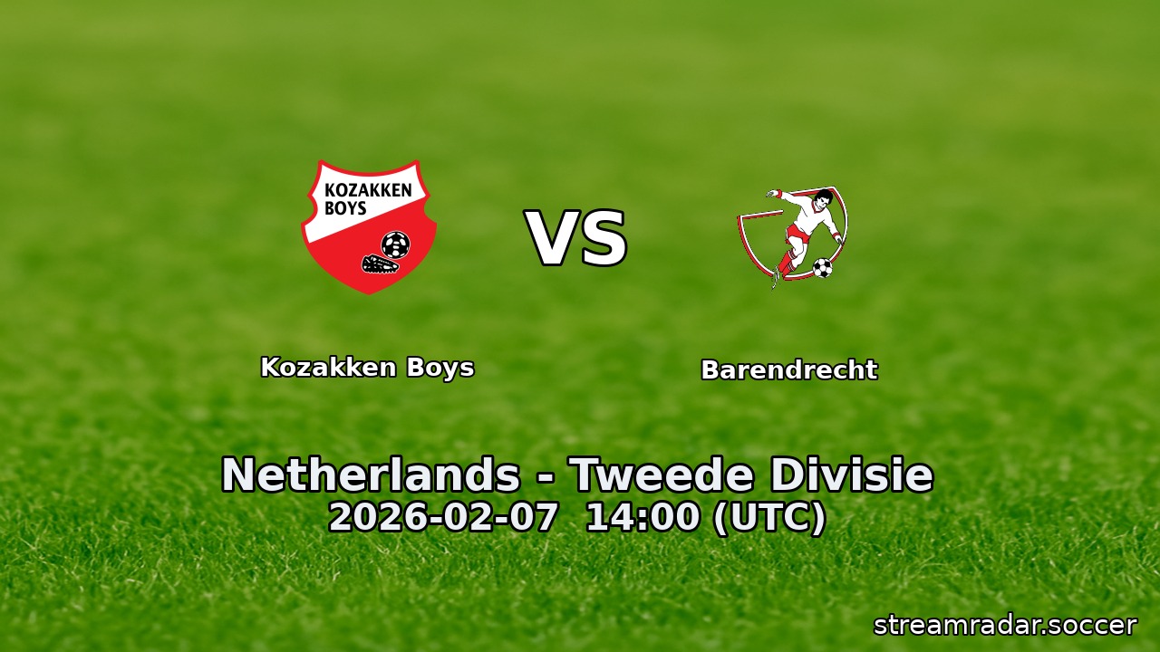 Kozakken Boys vs Barendrecht