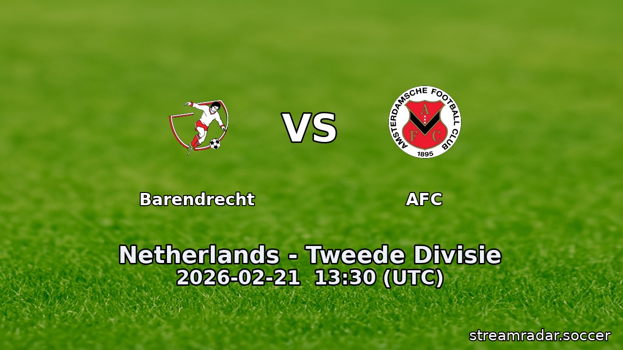Barendrecht vs AFC