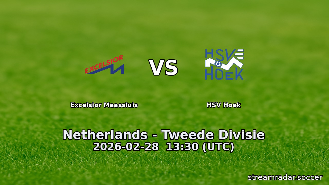 Excelsior Maassluis vs HSV Hoek