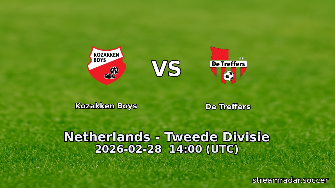 Kozakken Boys vs De Treffers