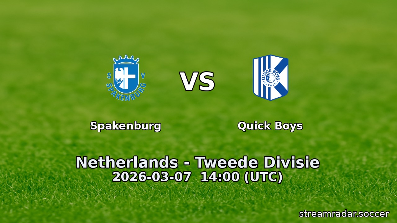Spakenburg vs Quick Boys