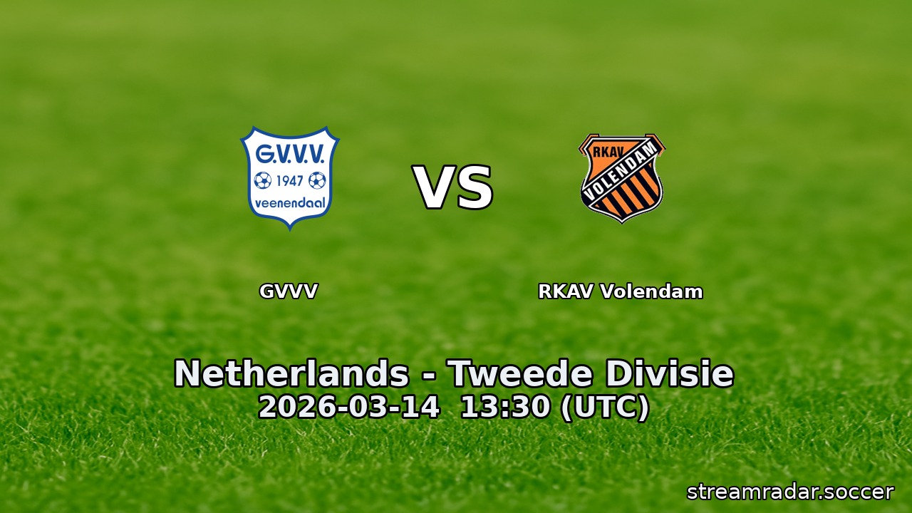 GVVV vs RKAV Volendam