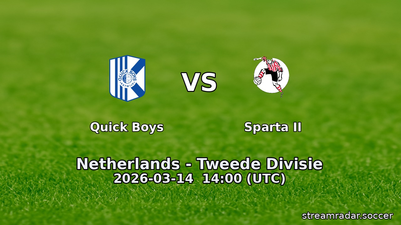 Quick Boys vs Sparta II