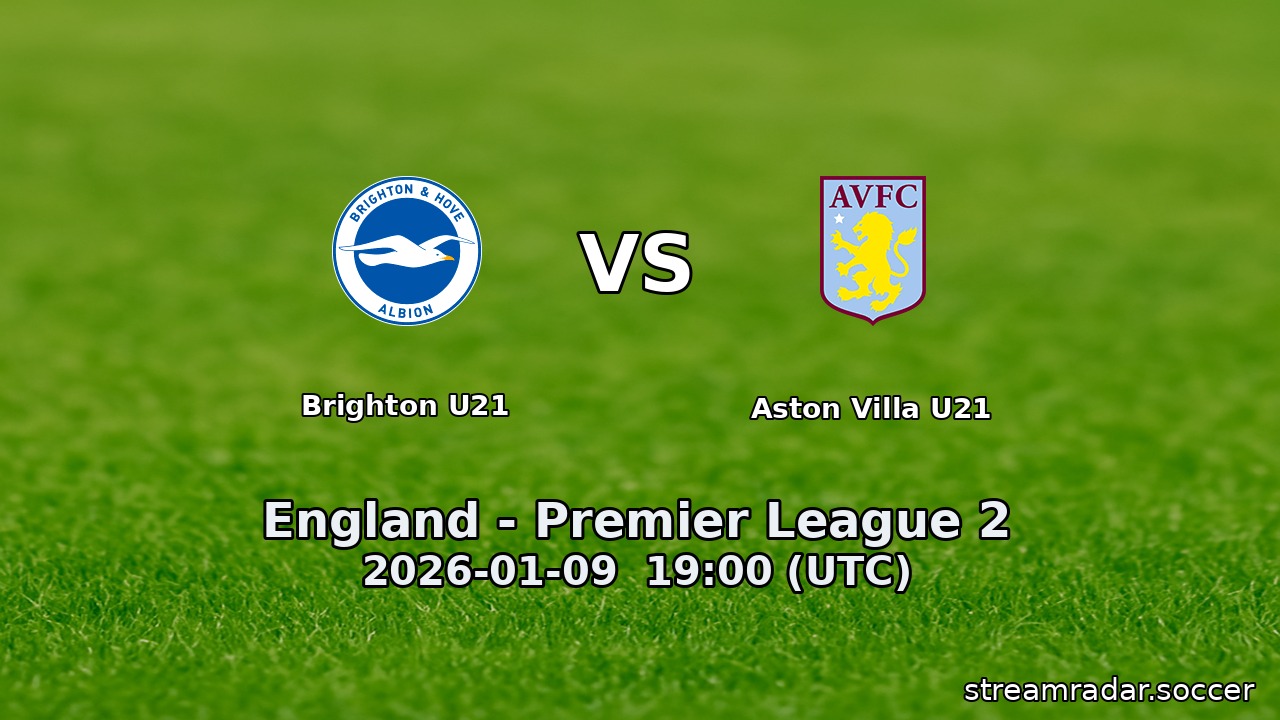 Brighton U21 vs Aston Villa U21
