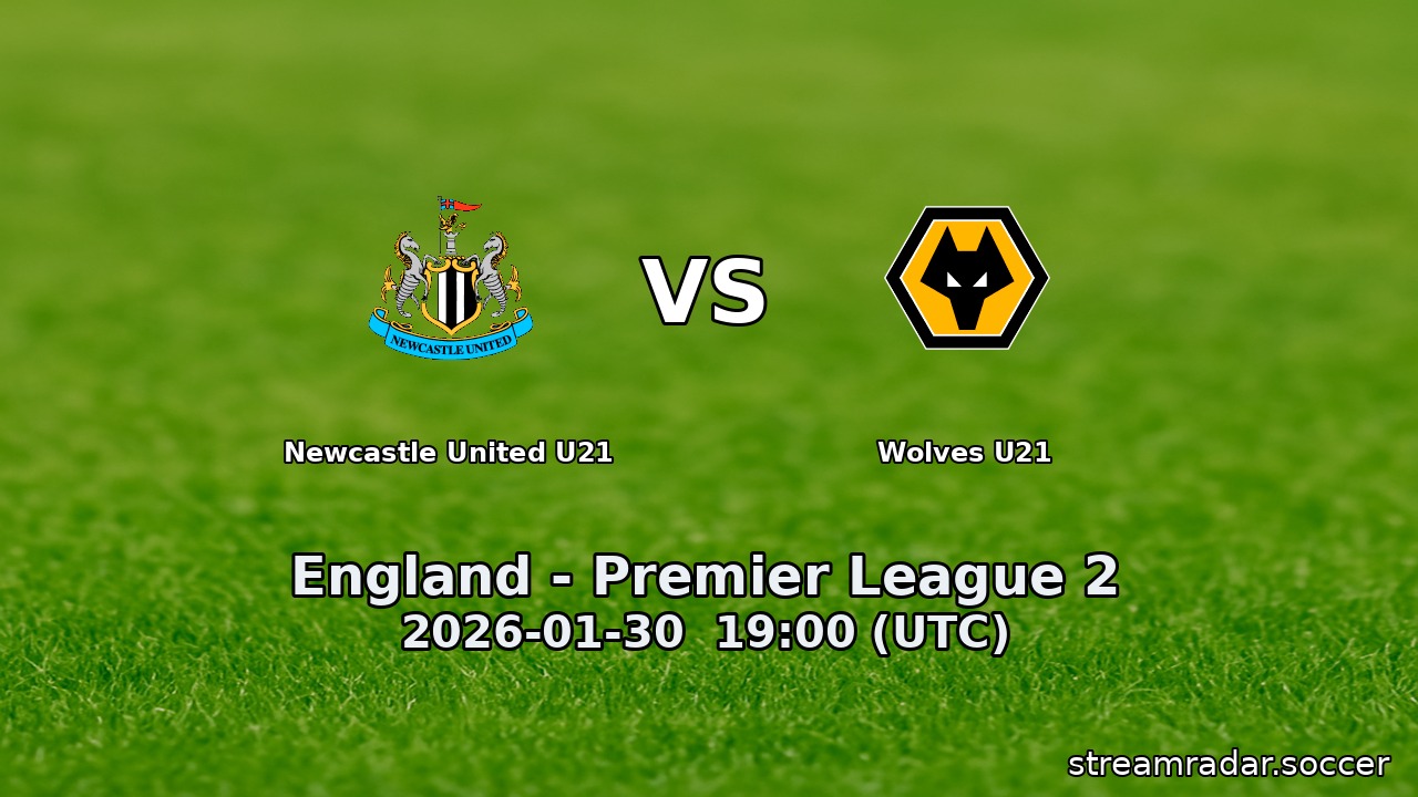 Newcastle United U21 vs Wolves U21
