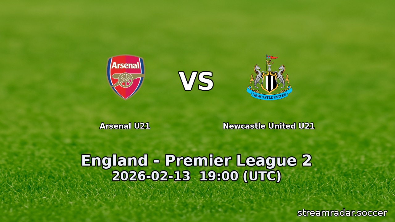 Arsenal U21 vs Newcastle United U21