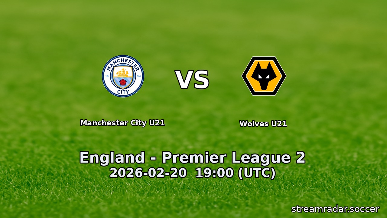 Manchester City U21 vs Wolves U21