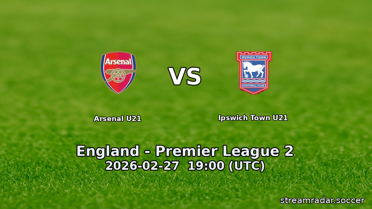 Arsenal U21 vs Ipswich Town U21