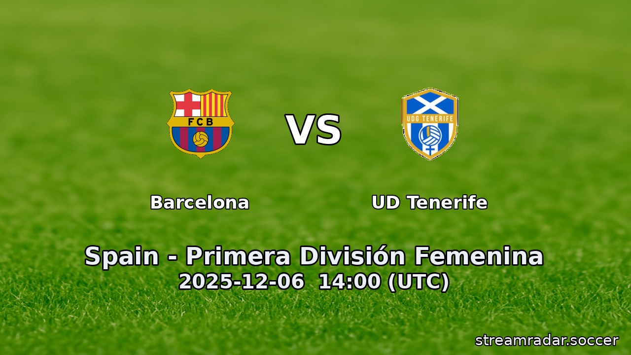 Barcelona vs UD Tenerife