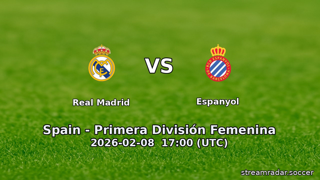 Real Madrid vs Espanyol