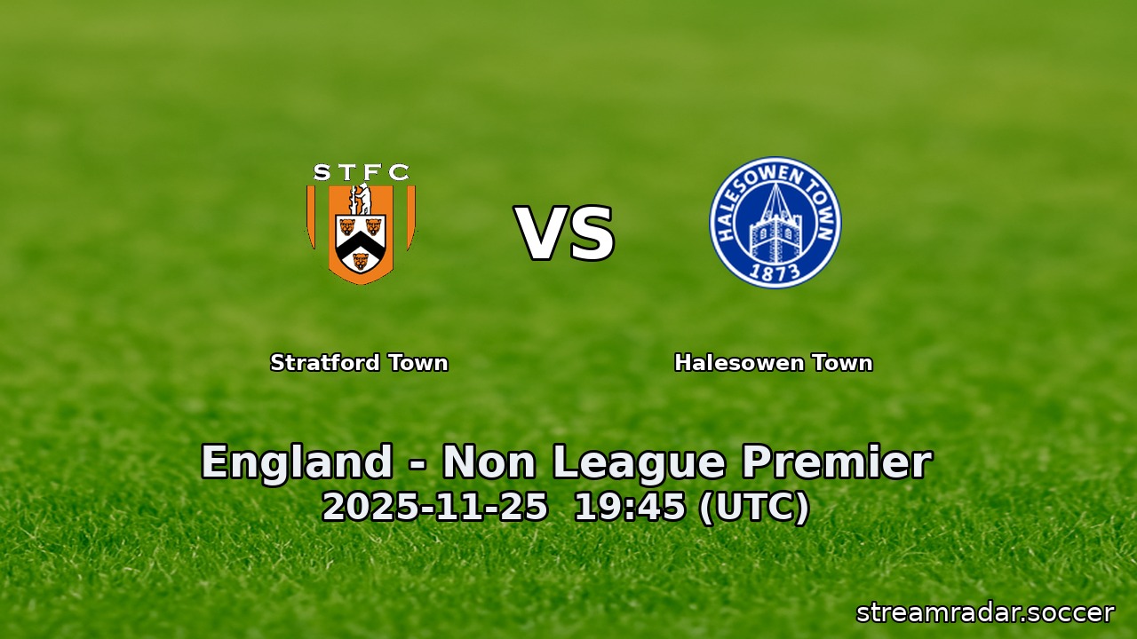 Stratford Town vs Halesowen Town