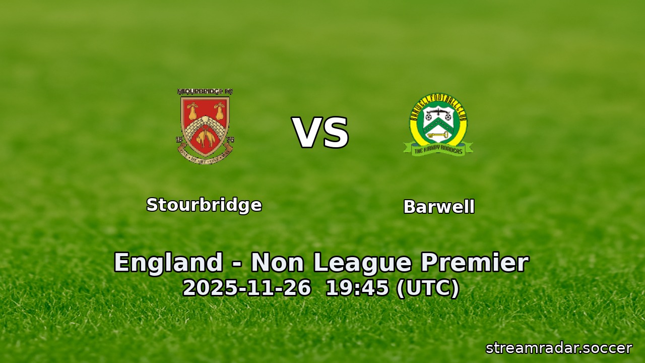 Stourbridge vs Barwell