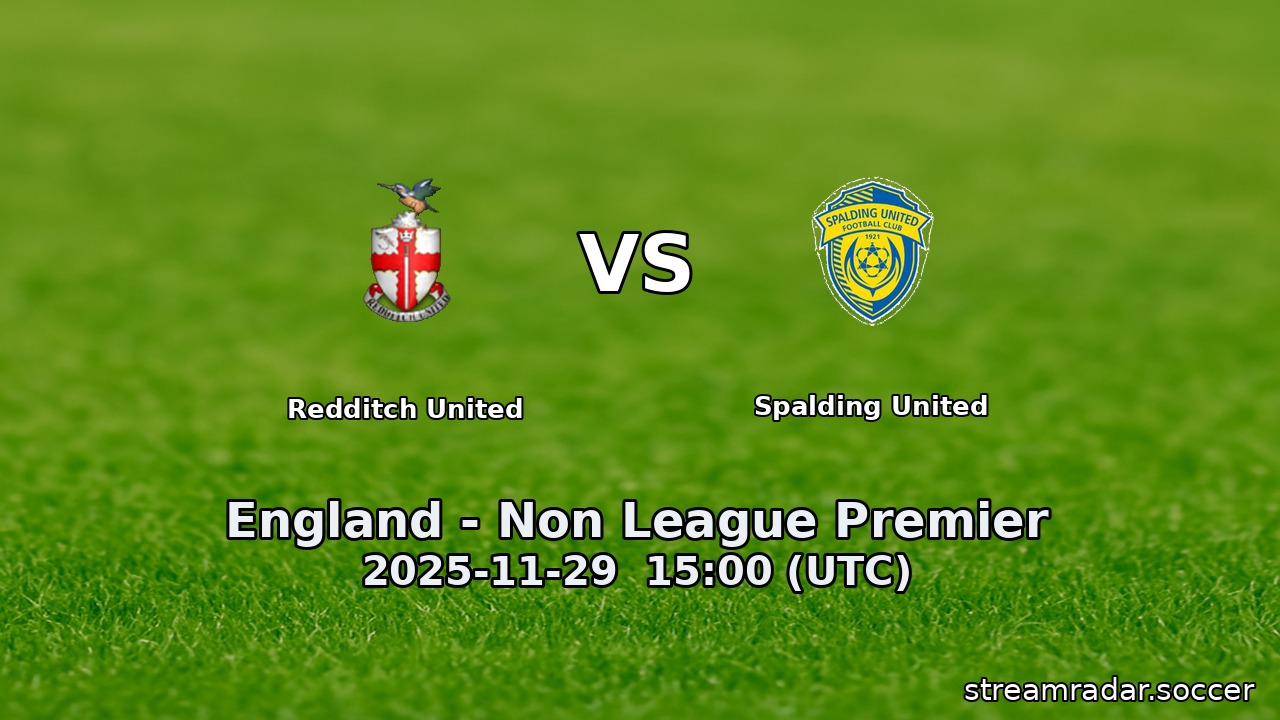 Redditch United vs Spalding United